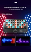 Matrice LED RGB 36 cellules avec effet de stroboscope, éclairage de scène multi-pixels pour spectacles professionnels