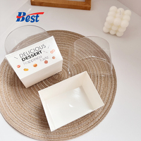 Boîte à emporter personnalisée de haute qualité Sandwich Toast Boîte de petit déjeuner Bento Boîte d'emballage avec couvercle