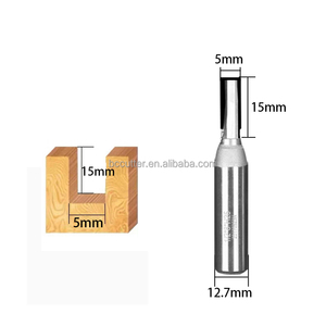 <span class=keywords><strong>Fraise</strong></span> à défoncer droite à double dent en diamant polycristallin PCD, queue de 12 mm et 12,7 mm, OEM/ODM - Product Image 4