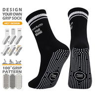 Chaussettes de Pilates antidérapantes de qualité pour femmes, en coton tricoté, chaussettes de sport et de yoga avec grip, logo personnalisé, chaussettes de yoga et de Pilates avec grip