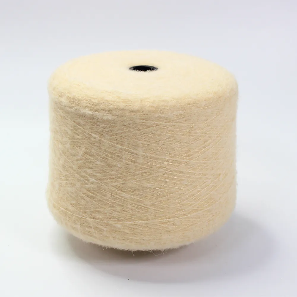 13S 66% akrilik 31% nilon poliamida 3% spandeks mesin rajut datar wol mewah crochet melange dicampur bayi alpaca benang untuk wea