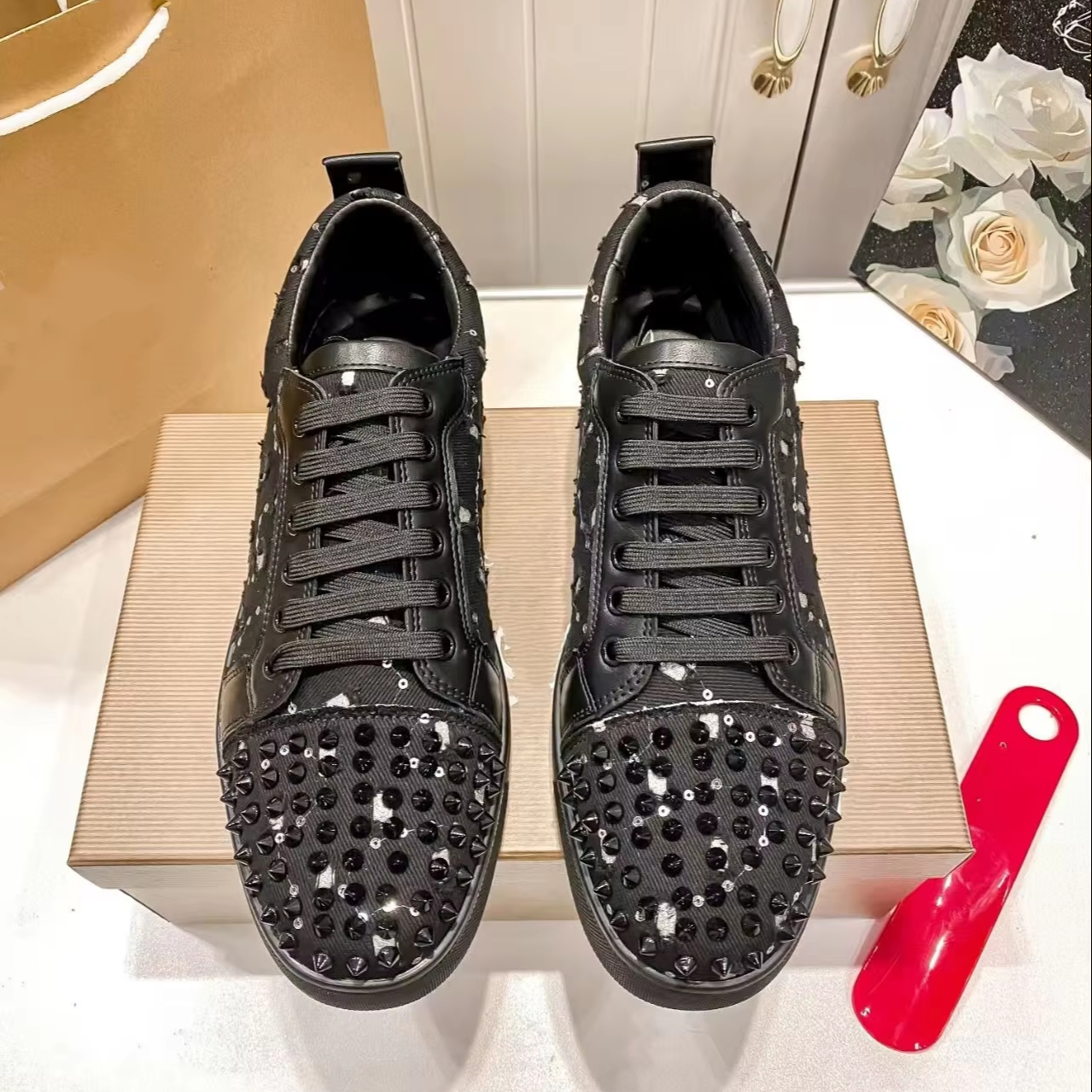 Wholesale High Quality Designer Genuine Leather Leisure Casual Walking Style Shoes Trendy Original Luxury Sneakers