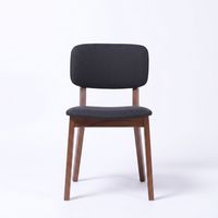 Chaise de salle à manger contemporaine en bois massif, durable, avec revêtement, pour restaurants et cafés, vente en gros