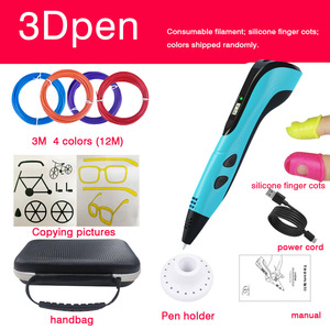 Bolígrafo <span class=keywords><strong>3D</strong></span> Automático Portátil de Alta Calidad a <span class=keywords><strong>Precio</strong></span> Económico, Bolígrafo de Arte <span class=keywords><strong>3D</strong></span> Creativo, Juguete Profesional, Regalo para Niños, PLA/ABS 0.5mm - Product Image 1