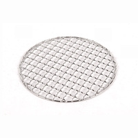 Grille de barbecue coréenne ronde en acier inoxydable, résistante à la chaleur, antiadhésive, facile à nettoyer