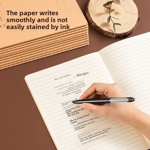 Carnet à reliure cousue <span class=keywords><strong>en</strong></span> papier kraft Deli F1636, carnet de notes simple, cahier d'exercices pour étudiants, format 16K, cadeau, vente <span class=keywords><strong>en</strong></span> gros Chine - Product Image 3