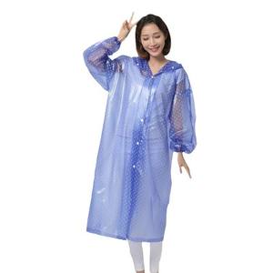 PVC Oxford Crystal Polka Dot Hombres y mujeres de una pieza Largo al aire libre Turista Senderismo Ciclismo Poncho universal - Product Image 1