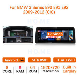 Android 14 BMW 5 serisi E60 E61 E62 E63 3 serisi E90 E91 araba radyo Carplay Android Auto <span class=keywords><strong>Car</strong></span> Video Player multimedya oynatıcı - Product Image 6