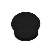Tapis de souris de bureau et de gaming en gros, noir pur, avec repose-poignet en mousse à mémoire de forme et repose-mains pour clavier, en tissu durable