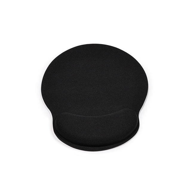 Wholesale Office Gaming Mouse Pad Pure Black Memory Foam Wrist Rest Keyboard Hand Rest Durable Fabric Material