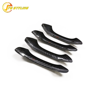 Cubiertas de Fibra de Carbono para Manijas de Puerta de Porsche Macan, Adhesivas, 4 Piezas/Juego, con/sin Sensor de Entrada sin Llave, 2014-2024