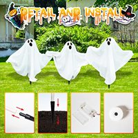 3 packs de décorations de fête d'Halloween, fantômes volants mignons pour la cour avant, le patio et le jardin, fantômes suspendus pour Halloween.