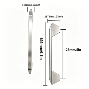 Geometric <strong>Diamond</strong> Zinc Alloy <strong>Cabinet</strong> Pull <strong>Knobs</strong> Angular Multi Finishes Modern Furniture Hardware for Kitchen Wardrobe Cupboard - Product Image 5