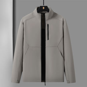 Vêtements de travail d'automne, manteau anti-salissure, coupe-vent, veste de travail imperméable à col montant, confortable et respirant - Product Image 3