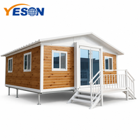 Maison modulaire extensible Yeson Eco-Consciente, inspirée de la nature, avec revêtement en bois, petite maison durable, cabane forestière, villa neuve