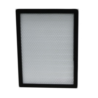 Filtre à air plissé en fibre de verre avec cadre en aluminium pour l'alimentation en air des salles blanches et des laboratoires