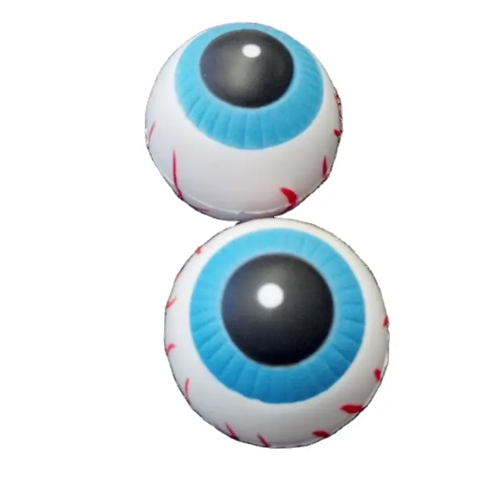 Vendita calda di alta qualità cheep personalizzato promozionale pu schiuma morbida bulbo oculare palla antistress grande palla antistress a forma di occhio per i bambini