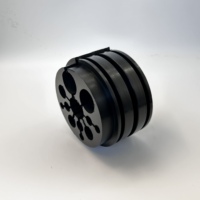 Grommets en caoutchouc pour câbles, noirs, à barillet plat, pour pièces de télécommunications, avec 12 trous, moulés, OEM Chine Zhejiang