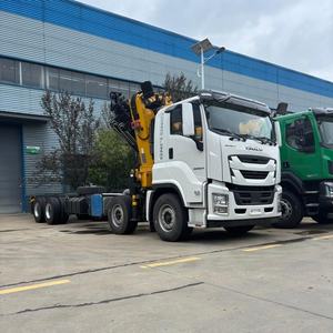 משאית איסוזו פופולרית עם מנוף מתקפל 8-38 טון, 12 גלגלים, מנוף זרוע מפרקית למכירה - Product Image 2