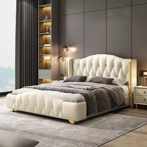 Set <span class=keywords><strong>Letto</strong></span> di Lusso Moderno in Legno di Quercia di Alta Qualità con Struttura Imbottita Regolabile e Contenitore, Misure Queen e King - Product Image 4