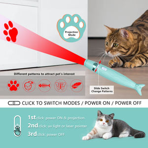 USB-Aufladung Multifunktion laser Cat-Teasing Toy und 5 Patterns Pet Cat Lasers pielzeug Led Light Interactive Laser Pointer Toys - Product Image 2