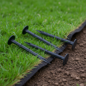 Pointes de fixation en plastique pour gazon artificiel 4,5 pouces, résistantes au vent, pour ancrage de bâche, fournitures de jardin extérieur - Product Image 2