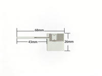 Étiquette de contrôle d'accès RFID à puce U9, 68 mm x 26 mm, support PET, style mini porte-clés, portée de lecture 0-3 m, étanche, jetable, 860-960 MHz