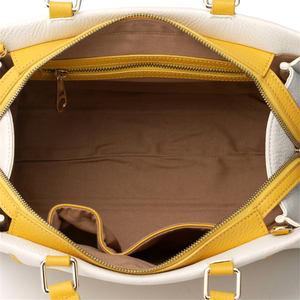 Biểu Tượng Tùy Chỉnh Sang Trọng Màu Trắng Chính Hãng Da Túi Xách Phụ Nữ Thiết Kế Thương Hiệu Chất Lượng Đầy Đủ Hạt Da Tote Thời Trang Phụ Nữ Túi Xách Tay - Product Image 6