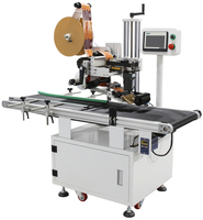 Machine d'étiquetage à angle plat automatique, contrôle PLC, sac en plastique auto-adhésif, boîte en carton alimentaire, autocollant