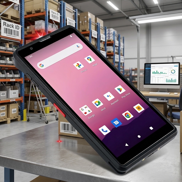 6 Inch Android 12 Mobile PDA with 5000mAh NFC IP65 Rugged Data Collector Barcode Scanner for Mobile Sales Stock Available