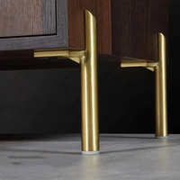 Pieds de meubles en métal doré robustes pour Table basse banc canapé commode bureau meuble TV et placard bricolage pieds de Support