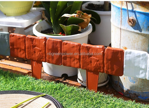 Clôture miniature en plastique moulé par injection, style pavé, écologique, durable, pour décorations de pelouse - Product Image 6