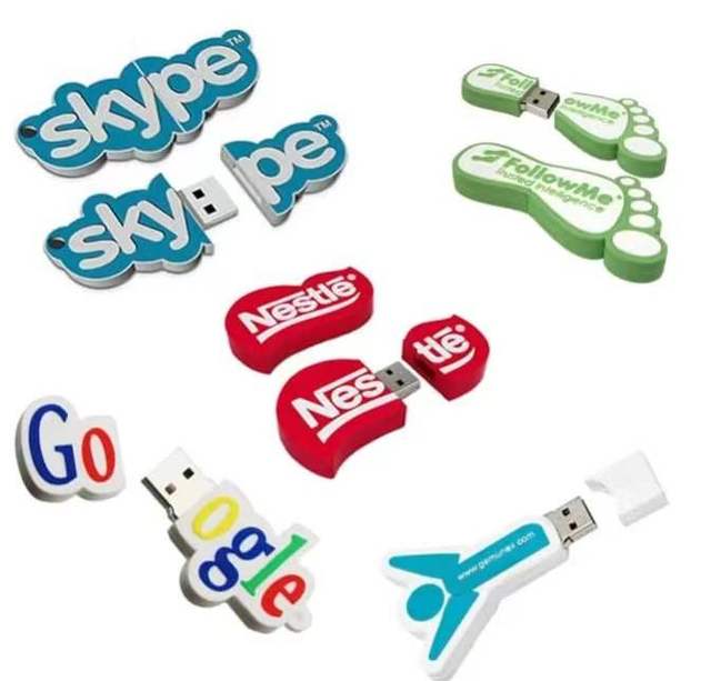 Promotional Gift Customized Carton Character Soft PVC USB 2.0 3.0 Flash Drive 4GB 8GB 16GB 32GB Custom Flash Stick Usb Pendrive
