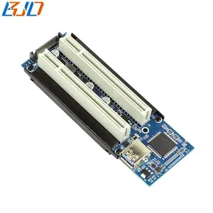 Çift 2 PCI yuvası Mini PCIe PCI-E MPCIe dönüştürücü adaptör yükseltici kartı ses vergi kontrol yakalama ses seri paralel kartları