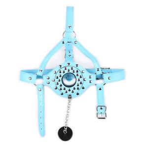 <span class=keywords><strong>BDSM</strong></span>ボンデージマウスギャグヘッドハーネスレザーヘッドギアマウスセックスハーネス - Product Image 4