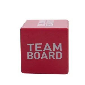 Custom logo mini red Promotional Gifts pu foam Antistress Stress Reliever Ball cube dice