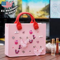 Nouvelle mode de grands sacs fourre-tout en EVA faciles à nettoyer avec bandoulière, vente en gros de sacs à main colorés pour femmes, sac fourre-tout à main en vrac