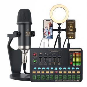 <span class=keywords><strong>Carte</strong></span> <span class=keywords><strong>Son</strong></span> V10XPro Table de Mixage Studio Microphone Réduction Bruit pour Chant Voix Pro BM800 Diffusion en Direct Téléphone Ordinateur <span class=keywords><strong>Enregistrement</strong></span> V10X Pro - Product Image 2