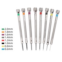 Jeu de tournevis à tête plate de précision, kit d'outils de réparation de montres professionnel pour lunettes et petits appareils électroniques