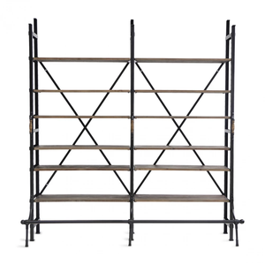 Hoolnn AY-359 Französisches Vintage-Holz Umweltfreundliches Langlebiges Antikes Bücherregal Multifunktionales Wohnzimmer Schlafzimmer Büro - Product Image 1