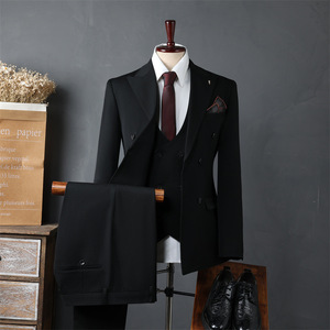 Promotion Exceptionnelle Costume de Cérémonie <span class=keywords><strong>Homme</strong></span> Grandes Tailles, <span class=keywords><strong>Blazer</strong></span> Croisé 3 Pièces - Product Image 5