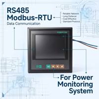 Compteur d'énergie triphasé Ydkz Classe 0.5 5A avec écran TFT LCD 100V 400V RS485 Modbus et analyse harmonique pour la maison, l'industrie et la télécommunications