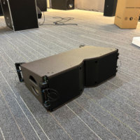 Sistema de Audio Line Array LA210 Dual de 10 Pulgadas, Altavoz Pasivo Profesional para Escenario, Altavoz Metálico con Audio de Alta Resolución