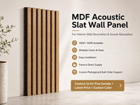 Panneau acoustique moderne en MDF avec support en feutre pour hall d'hôtel, bureau, salle de réunion, salon, projets scolaires