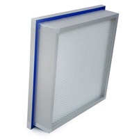 Filter Udara Cairan Mini-pleated Kustom dengan Segel Gel, Filter Hepa H13 H14, Filter HVAC Efisiensi Tinggi untuk Ruang Bersih