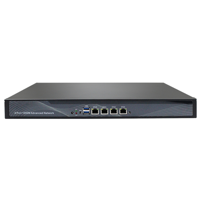 BKHD Factory 1U Rackmounted Router Firewall Appliance 4LAN Intel J1900 VPN Gateway Routing Network Solution Pfsense OpenWrt