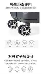 Vente chaude Antidérapant Et Résistant À L'usure 20 Pouces Élégant Gris Diplomate Single Rod <span class=keywords><strong>Valise</strong></span> - Product Image 2