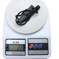 Bâton de feu multifonctionnel de petite taille pour l'extérieur, équipement de survie en camping, équipement d'urgence avec tige de magnésium, matériau ABS, bushcraft