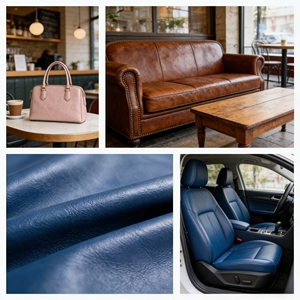 Matériaux : Housses <span class=keywords><strong>de</strong></span> siège auto en cuir véritable, Cuir synthétique PU ciré, Tapis <span class=keywords><strong>de</strong></span> bureau en microfibre, Tissu, Cuir synthétique pour revêtements - Product Image 5