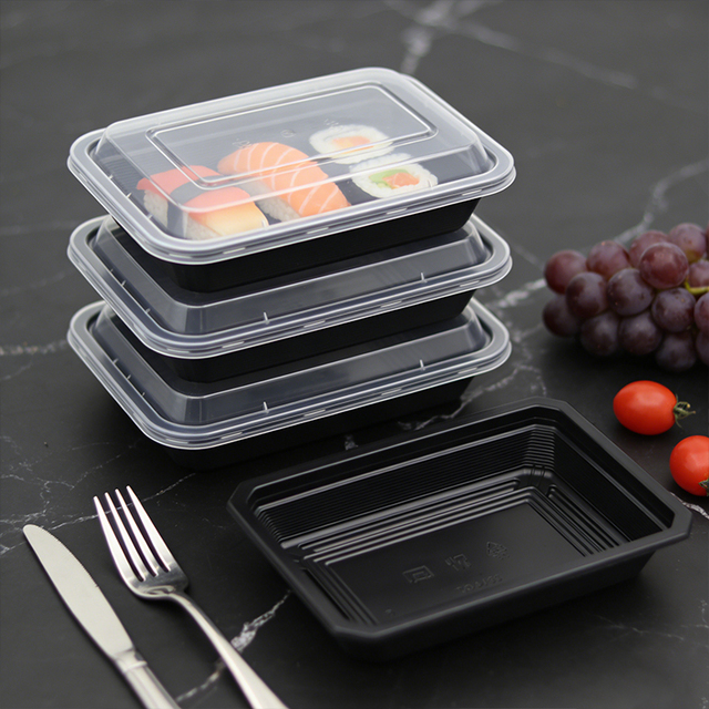 Microwave PP High Temperature Baking Plastic Container Lunch Box Packaging Custom Plastic CPET Food Tray